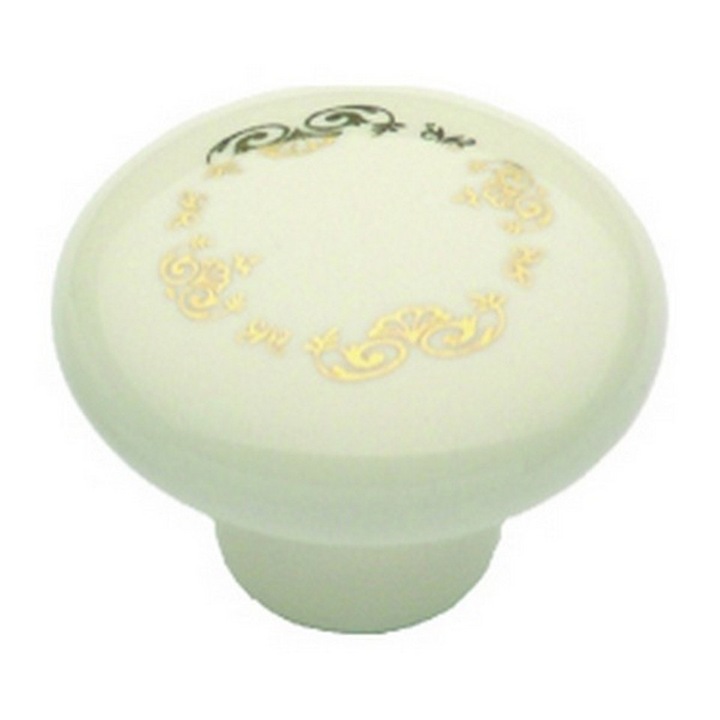 Buton portelan, GP20, MLK, coroana aurie, GAMET