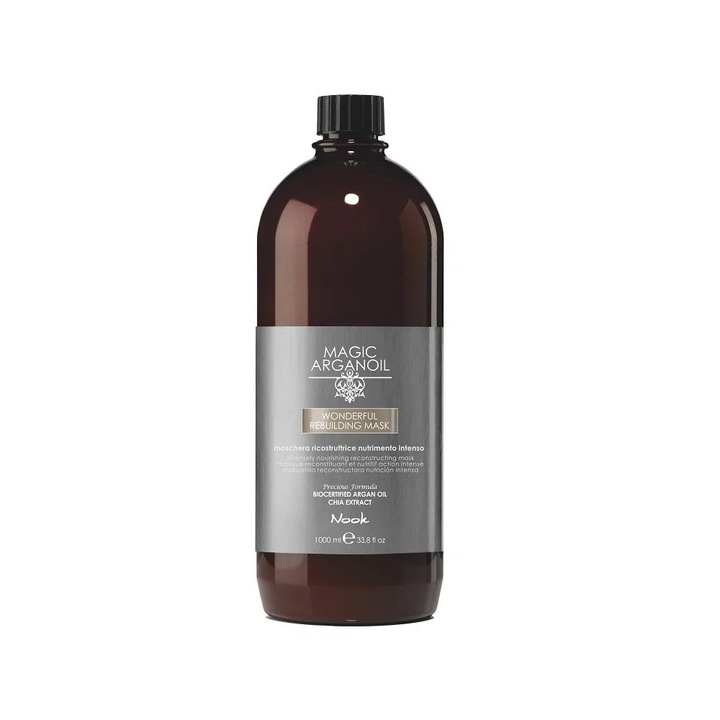Реструктурираща маска за коса, Nook Magic Argan Oil Wonderful, 1000 мл