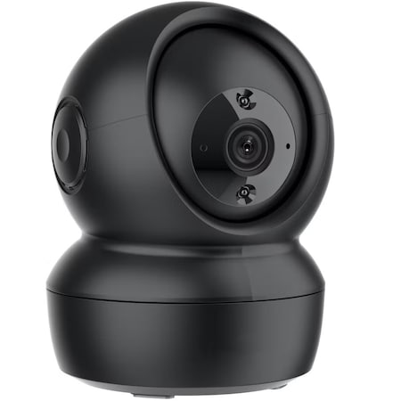 Camera de supraveghere interior IP Smarty® C6N Pro-Baby Monitor, Smart IR, Audio Bidirectional, WiFi, Pan/Tilt, mSD, vedere nocturna, compatibilitate Alexa, Negru