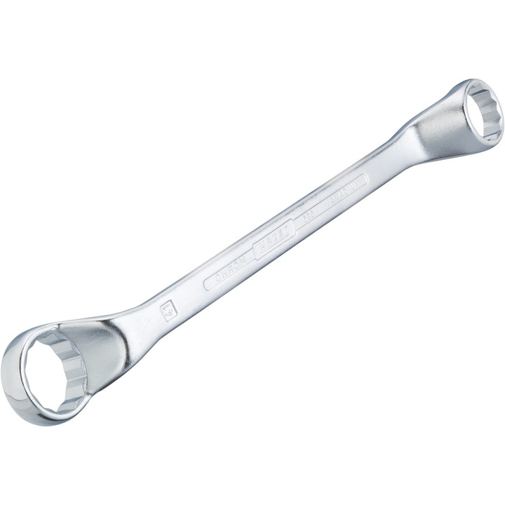 Cheie inelara dubla Hazet, lungime 200 mm, deschidere 10 mm, 11 mm, otel crom vanadiu