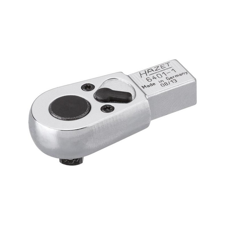 Cap interschimbabil cu clichet reversibil pentru cheie dinamometrica Hazet, cuplaj 9 x 12 mm, antrenor patrat 1/4 inch, cuplu maxim 40 Nm