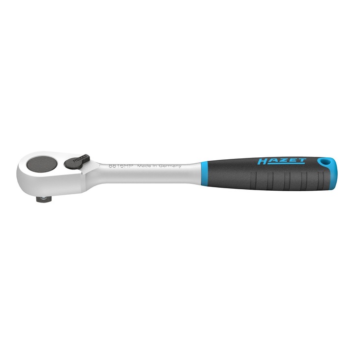 Cheie cu clichet Hazet, antrenor patrat 3/8 inch, lungime 200 mm, otel crom vanadiu