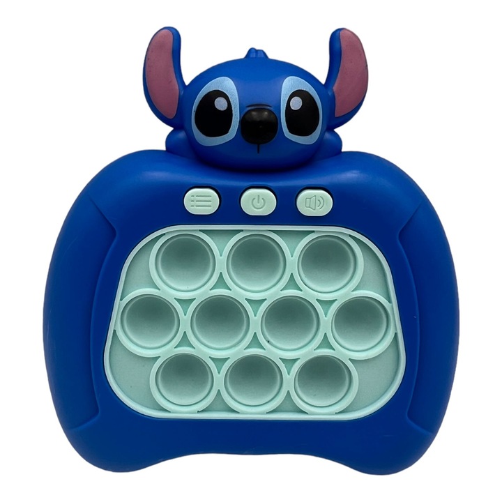 Jucarie Pop-it cu sunete si lumini, Guick Push, model Lilo si stich