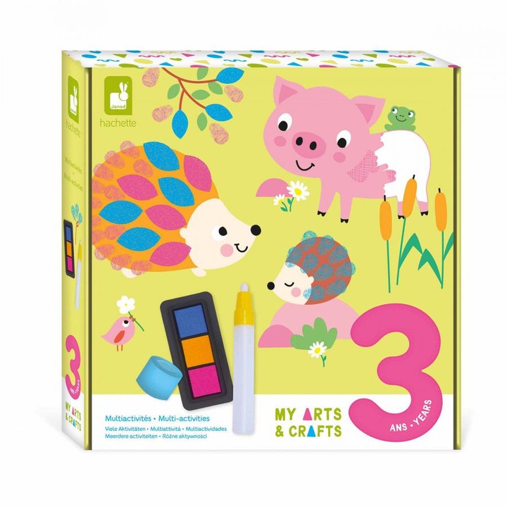 Set creativ pentru copii, MULTIACTIVITIES, 20x20 cm, 3+
