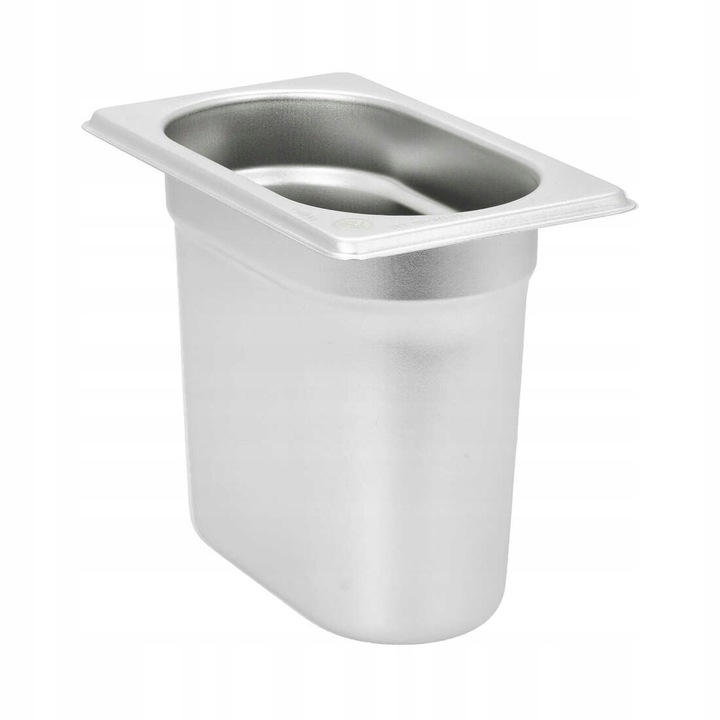 Tava gastronorm PRESTONA, GN 1/9, 176x108x150 mm 1,6 l, pentru depozitarea alimentelor, ideal pentru catering si restaurante stivuibila, compatibila cuptor si frigider, interval de temperatura de la -40 °C la 300 °C, inox