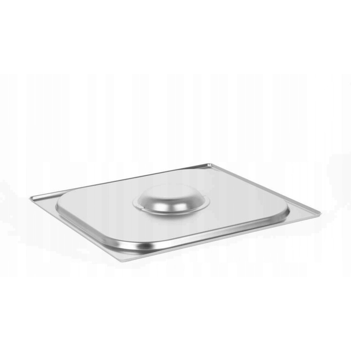 Capac tava gastronorm, PRESTONA, GN 2/3, 354x325 mm, dreptunghiular, otel inoxidabil, inox