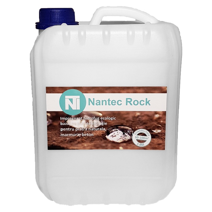 Impermeabilizant, impregnant piatra, beton, traverin, marmura, granit, Nantec Rock 5L