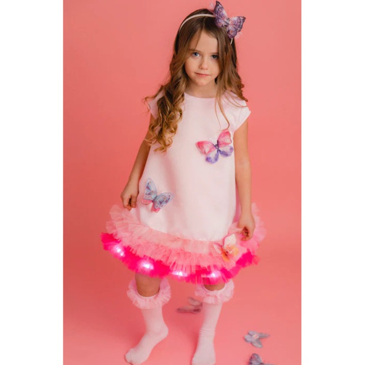 Rochita cu Luminite, Fluturas, Roz