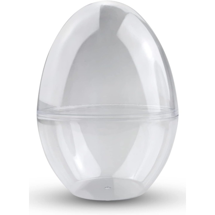 Set 5 oua decorative, Netuno, Acril, Pentru artizanat, Transparent