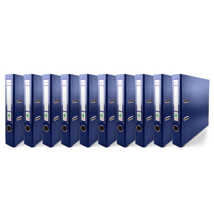 Комплект от 10 книгоразделителя, Netuno, картон, A4, 50 мм, тъмносин