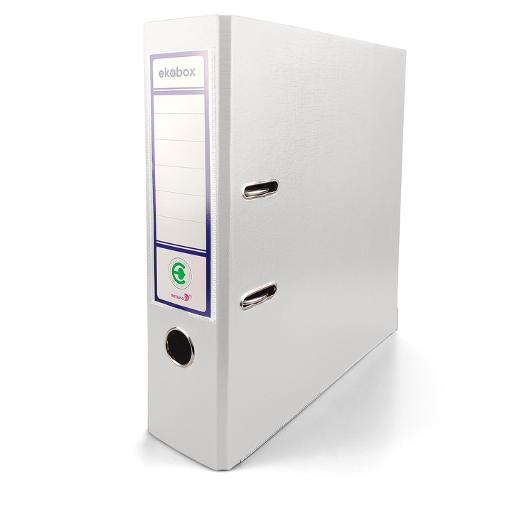 Gyűrűskönyv, Netuno, A4, 80mm, Ezüst