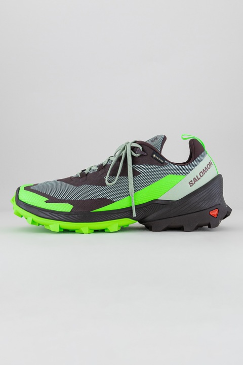 Salomon, Pantofi pentru drumetii Cross Over 2 GTX, Maro inchis/Verde neon, 46