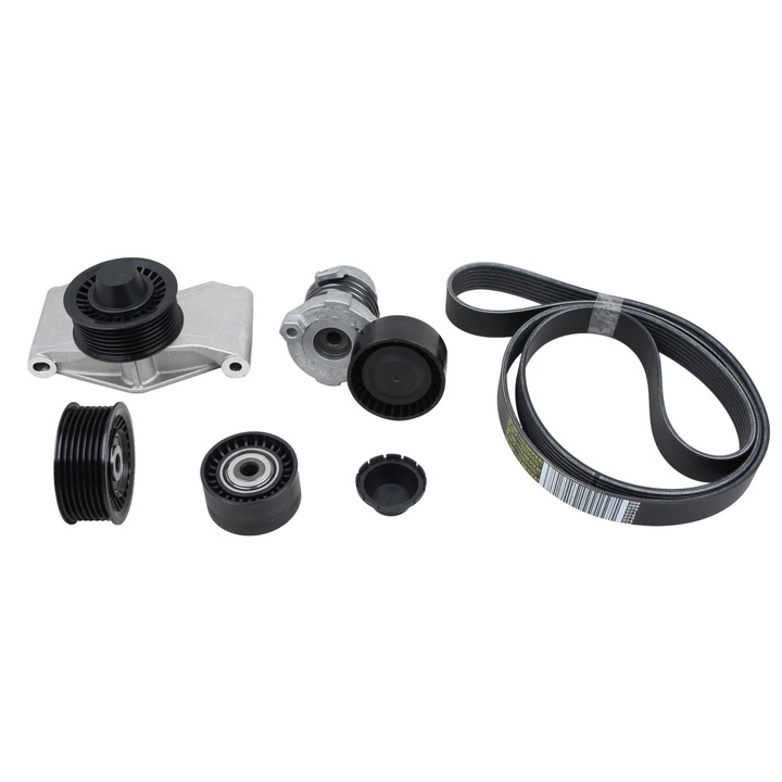 Set curea distributie originala, Renault, Clio IV 0.9-1.2 TCE, Negru/Argintiu