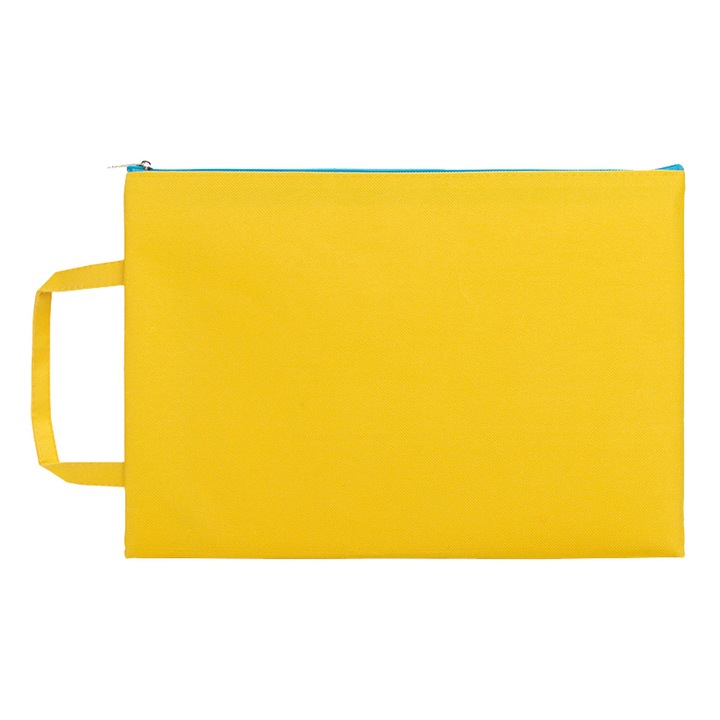 Mappa A4, Mmgoqqt, Textil, Sárga, 33,5x24cm