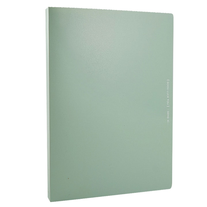 Папка А4 QttvbTna, пластмасова, зелена, 31x24см