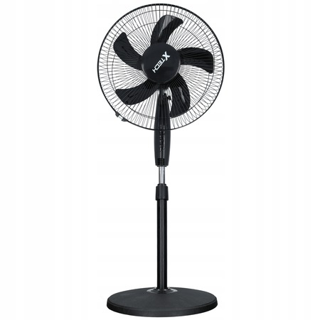 Ventilator cu picior, Xtech, Reglabil, 45W, Negru