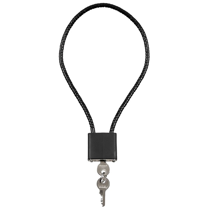 Lacat de bagaje, MFH, Otel, 36 cm, Negru