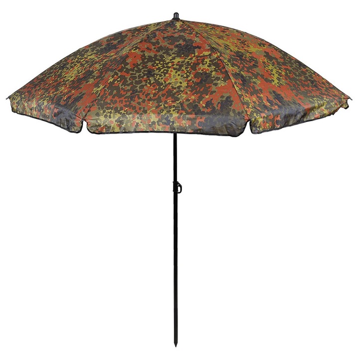 Umbrela pliabila, MFH, 180 cm, Poliester/Otel, Camuflaj