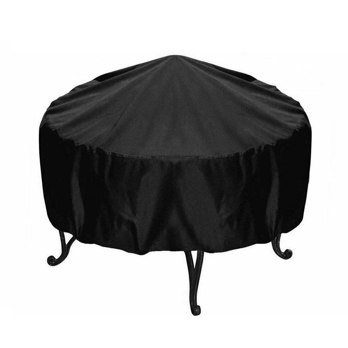 Husa protectie pentru focar QttvbTna, Oxford, negru, 85x40cm
