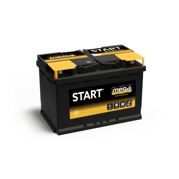 Акумулатор Start Mega, 75Ah, 700A, R+
