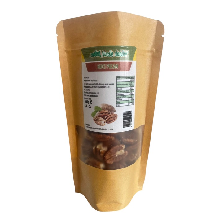 Miez de nuci pecan 200g – ajuta la o inima sanatoasa – ambalaj SmartZip resigilabil