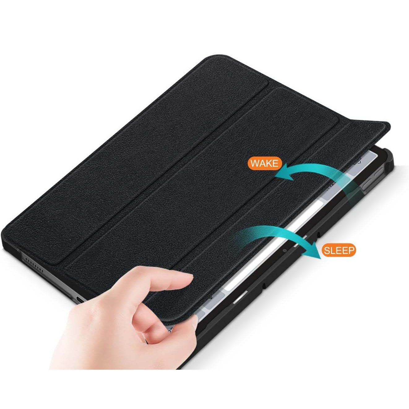 Husa tip smart G Golden Case, compatibila cu Lenovo Tab P11 Gen 2 TB350 neagra