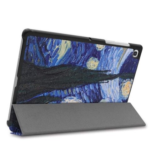 Husa Natty Pell Premium Book Cover Slim pentru Samsung Tab A8 10.5 inch (2021) SM-X200 / X205 / X207 - Moon Light