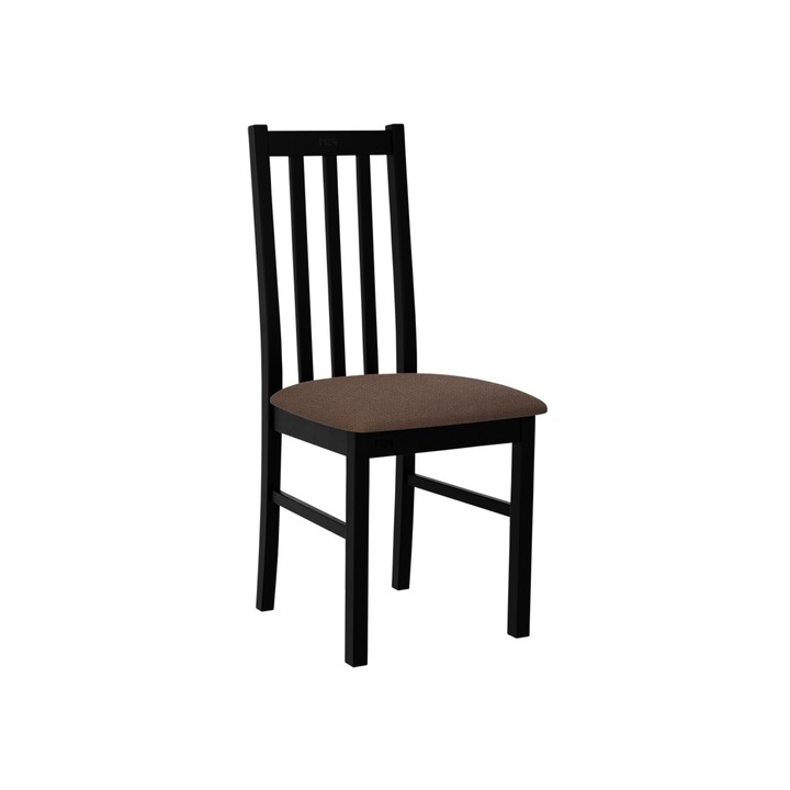 Scaun Dalem X, MIRJAN24, negru / maro, 43x49x94 cm