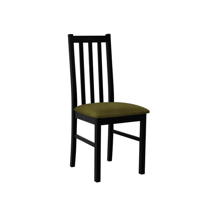 Scaun Dalem X, MIRJAN24, negru / verde, 43x49x94 cm