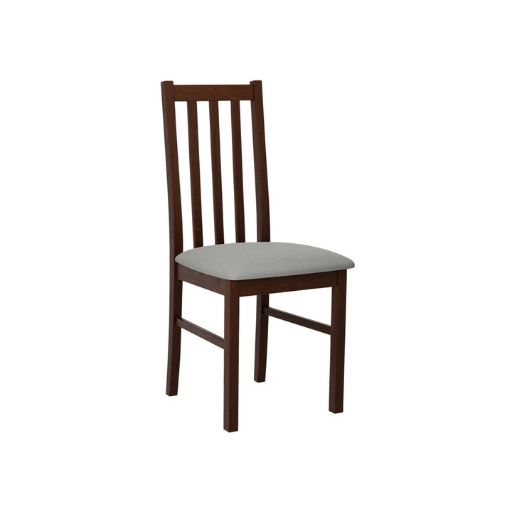 Scaun Dalem X, MIRJAN24, Nuc / gri, 43x49x94 cm