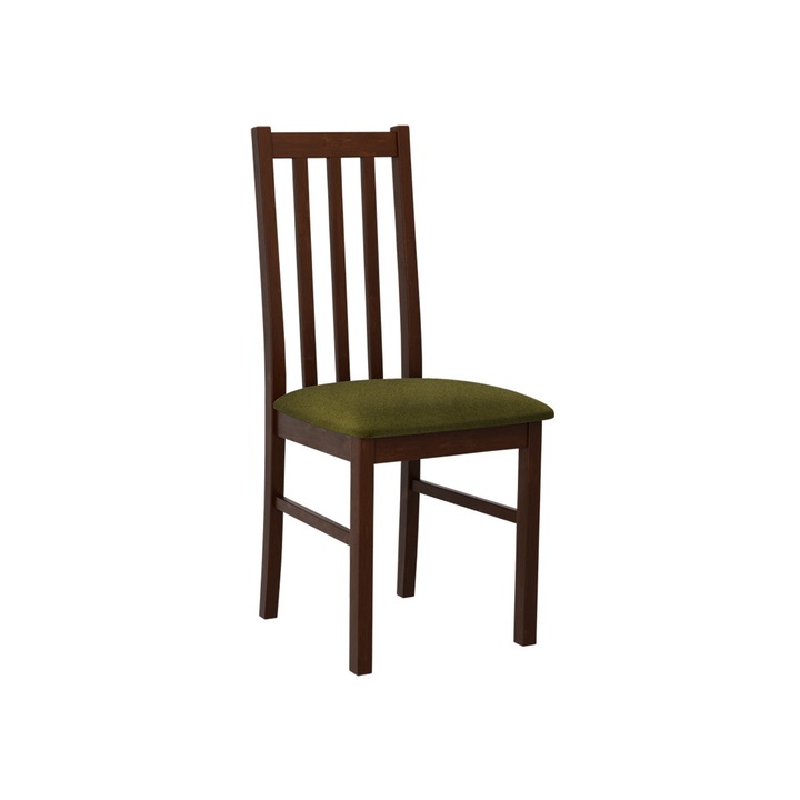 Scaun Dalem X, MIRJAN24, Nuc / verde, 43x49x94 cm