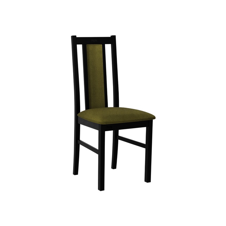 Scaun Dalem XIV, MIRJAN24, negru / verde, 43x46x94 cm