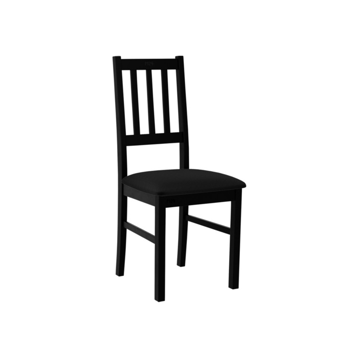 Scaun Dalem IV, MIRJAN24, negru / negru, 49x43x94 cm