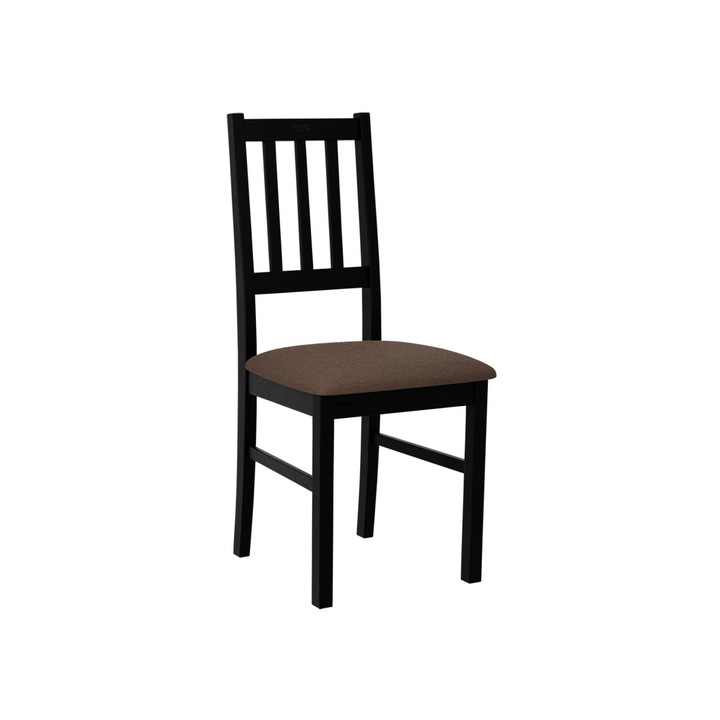 Scaun Dalem IV, MIRJAN24, negru / maro, 49x43x94 cm