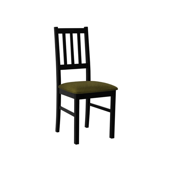 Scaun Dalem IV, MIRJAN24, negru / verde, 49x43x94 cm