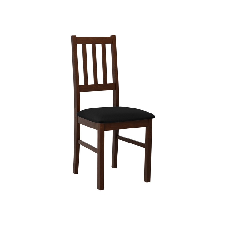 Scaun Dalem IV, MIRJAN24, nuc / negru, 49x43x94 cm