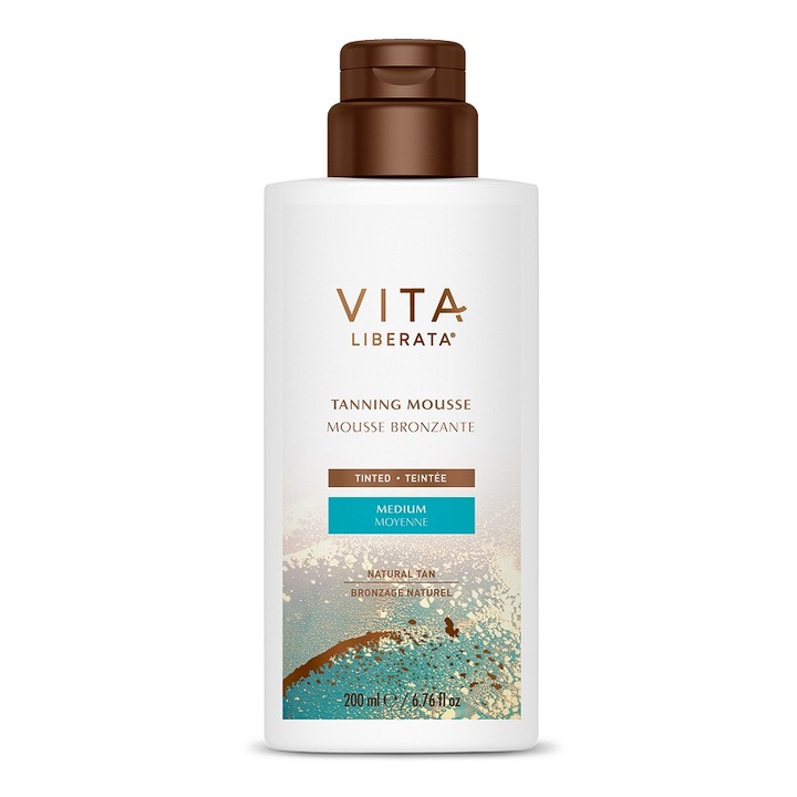 Spuma autobronzanta Tinted Tanning Mousse, nuanta medium, Vita Liberata, 200 ml