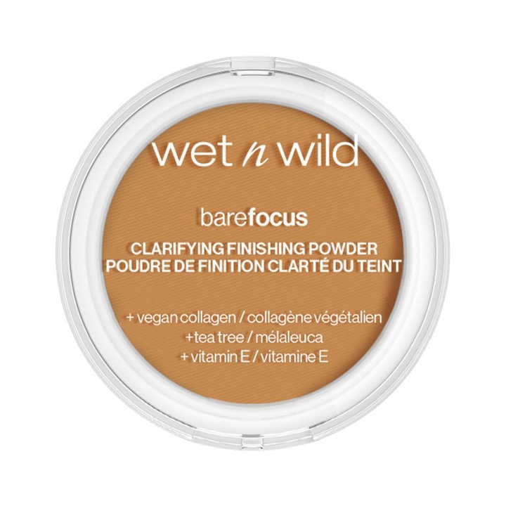 Wet n Wild Bare Focus Clarifying Finishing mattító púder, Shade Medium Tan