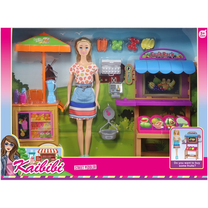 Комплект кукли Mappy, 29 см, С аксесоари и принадлежности