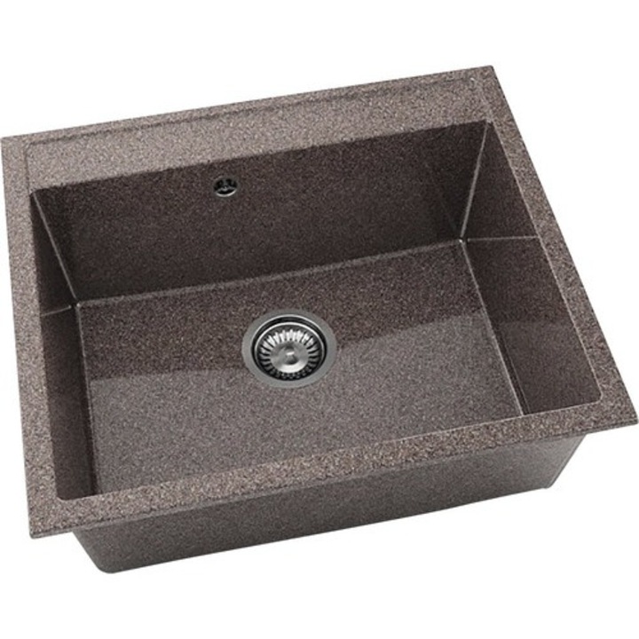 Chiuveta Bucatarie Cu O Cuva Fat Avangard 227 60x51 Cm, Fara Picurator, Granixit Butterfly