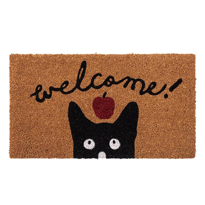 QttvbTna szőnyeg, PVC, barna/fekete, 40x60cm