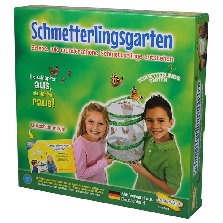 Oktatójáték Hcm Kinzel Schmetterlingsgarten 8481111 1-63, Pillangókert, 30 x 30 cm, Németül