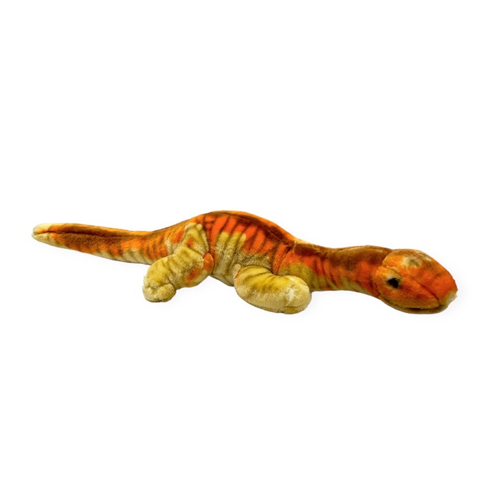 Jucarie de plus, Chippo, Dinozaur, 55 cm, Portocaliu