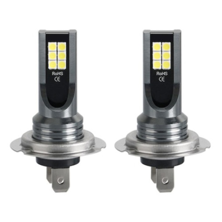 Комплект от 2 LED крушки Xentech Light H7 12 SMD 3030 12V