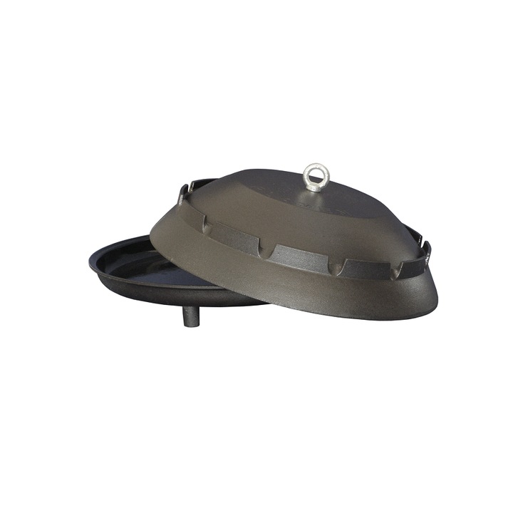 Vas din fonta emailata, Plamen, Peka Sace, 50 cm