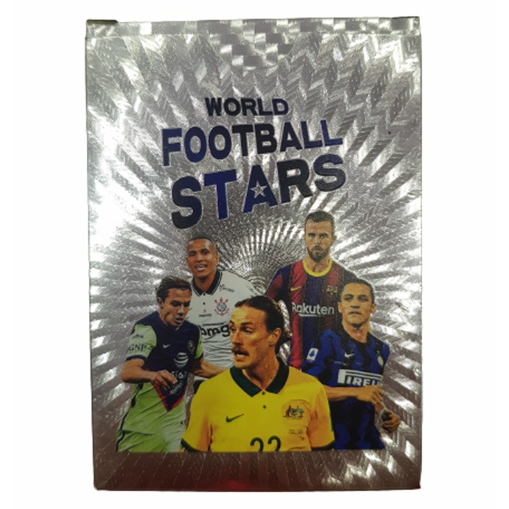 Carti de joc Fotbal, Ahelos, Plastic, Argintiu