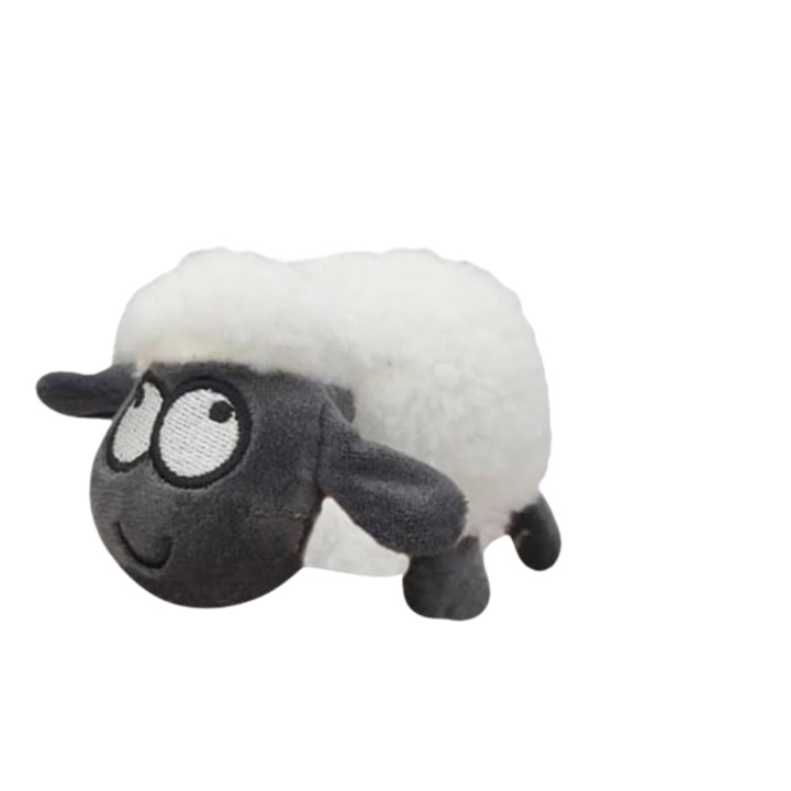 Ahelos játék, Bárány, Plüss, Fehér, 20x9 cm