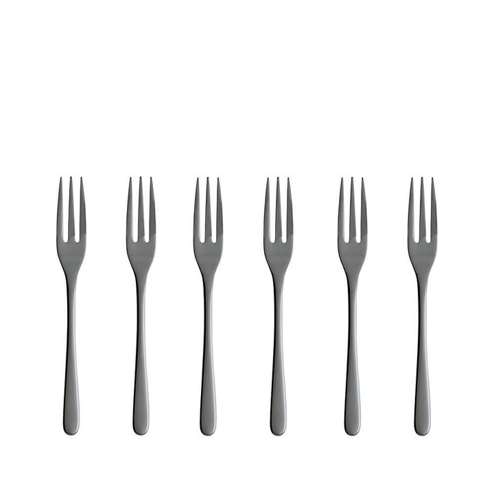 Комплект десертна вилица Sambonet Taste, Черен, 6ч