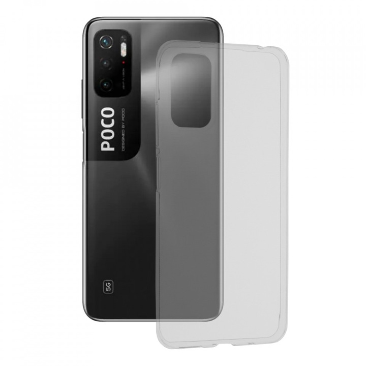 Калъф за Xiaomi Redmi Note 10 5G/Poco M3 Pro 5G, Techsuit Clear Silicone, Transparent