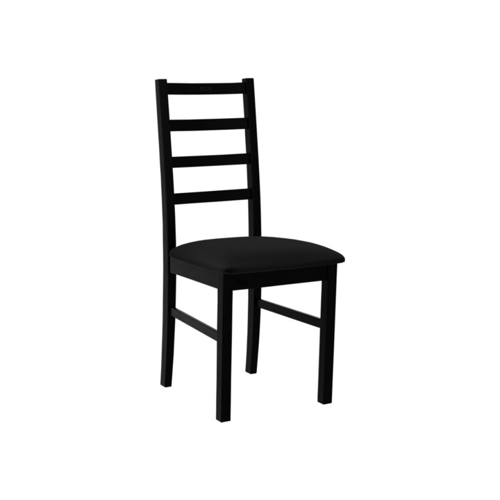 Scaun Zefir VIII, MIRJAN24, negru / negru, 43x49x94 cm